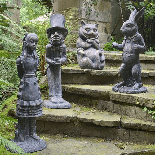 Alice In Wonderland Garden Sculptures, Alice In Wonderland Caterpillar Garden Statue
